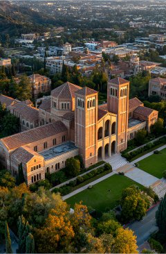 Aerial view of Royce Hall at UCLA campus. Photo credit: AdobeStock