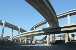 Freeway in South Los Angeles