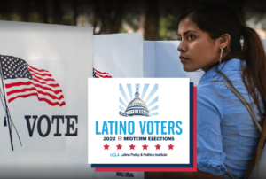 Image of Woman of Color voting at Ballot station.